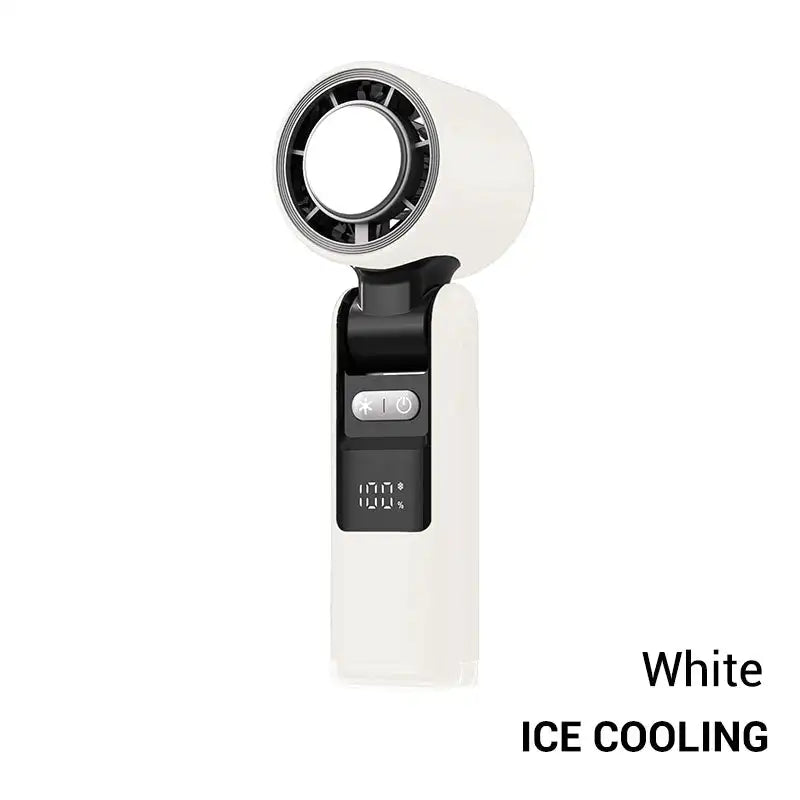 Mini Ice Cold Fan High-Speed Handheld Electric Fan 4000Mah USB Portable Rechargeable Outdoor Small Fan 100 Speed Adjustable