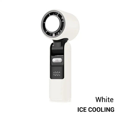 Mini Ice Cold Fan High-Speed Handheld Electric Fan 4000Mah USB Portable Rechargeable Outdoor Small Fan 100 Speed Adjustable
