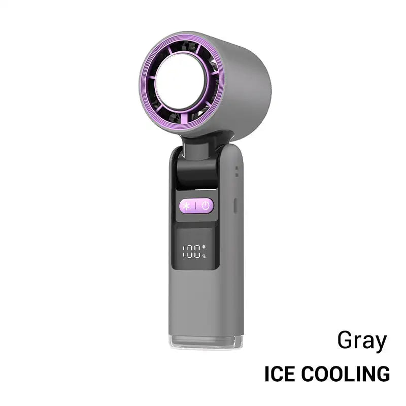 Mini Ice Cold Fan High-Speed Handheld Electric Fan 4000Mah USB Portable Rechargeable Outdoor Small Fan 100 Speed Adjustable