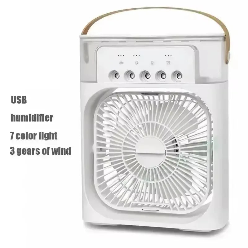 3-In-1 Household Fan, Small Air Cooler with LED Night Light, Portable Air Conditioning, New