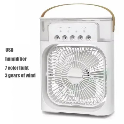 3-In-1 Household Fan, Small Air Cooler with LED Night Light, Portable Air Conditioning, New