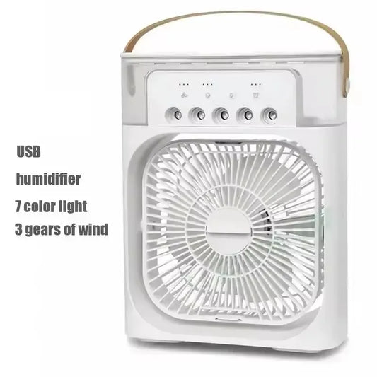 3-In-1 Household Fan, Small Air Cooler with LED Night Light, Portable Air Conditioning, New